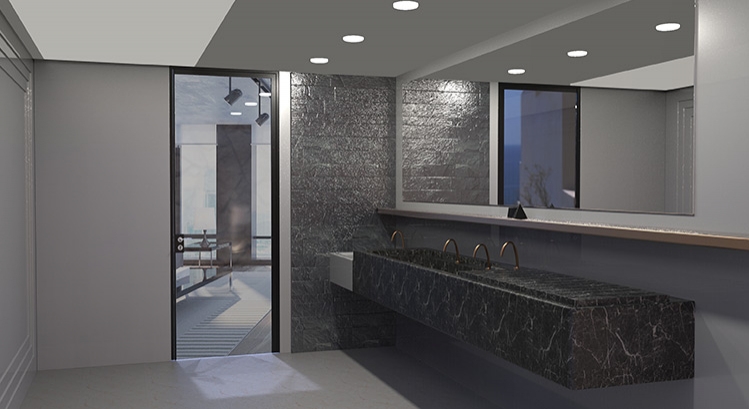 极窄玻璃门方案