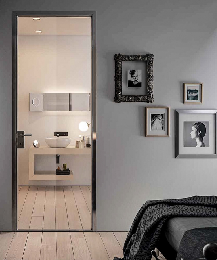 极窄玻璃门方案