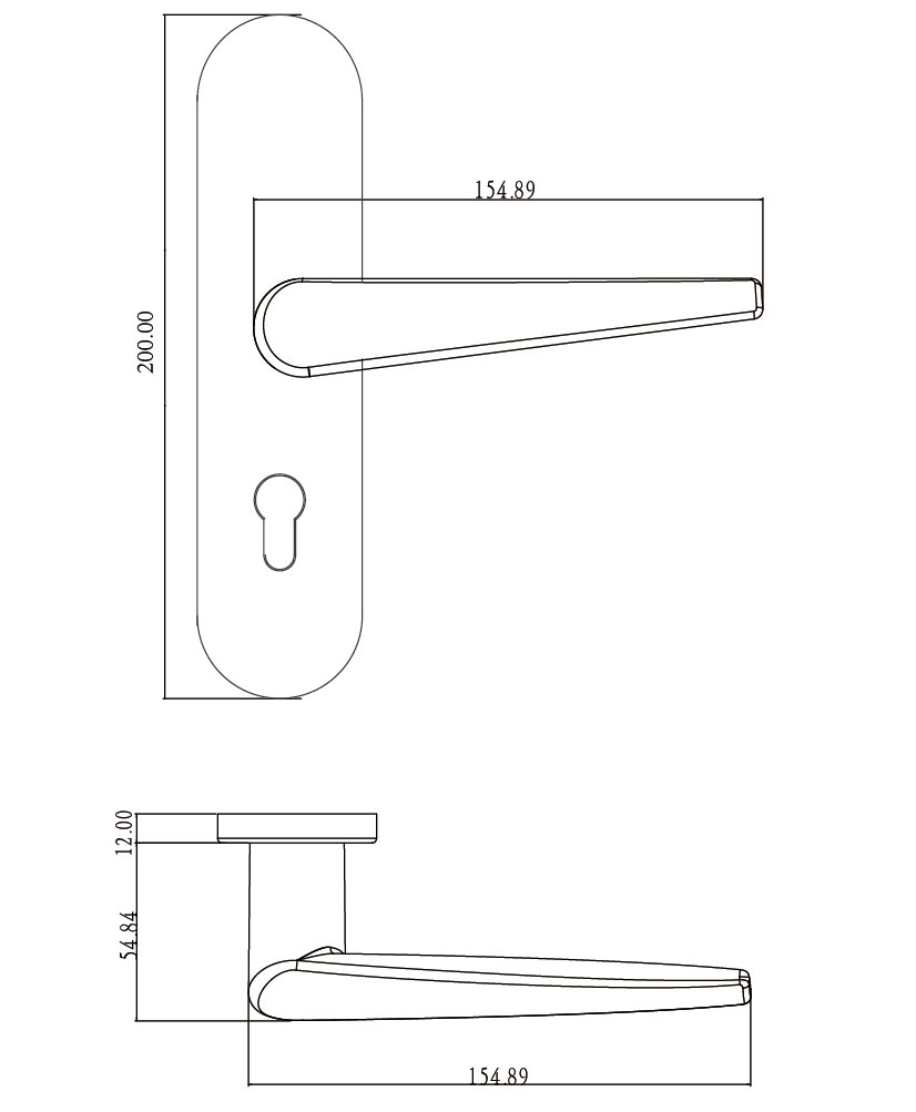 卧室房门面板锁