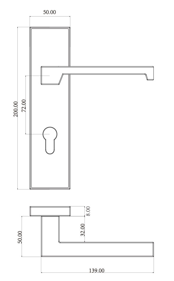 雅丽斯房门面板锁