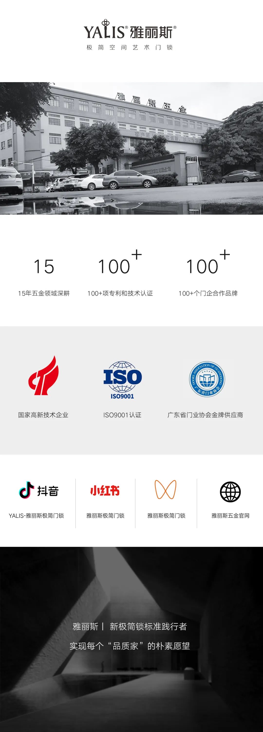 YALIS雅丽斯虎鲸312极简门锁